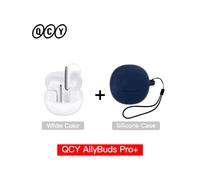 (Blanco con estuche 03) QCY HT10 AilyBuds Pro+ ANC Auriculares inalámbricos Audio de alta resolución