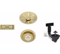 Blanco conjunto de rebosadero y desagüe 207423