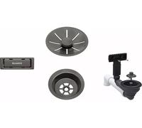 Blanco conjunto de rebosadero y desagüe 207424