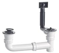 Blanco conjunto de rebosadero y desagüe 504748