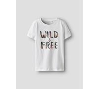 Camiseta Name It Nkfvanaya Ss Noos Infantil Bright White 11 - 12 AÑOS