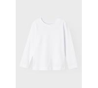 Blanco Corte Regular Top De Manga Larga