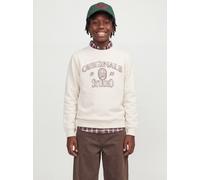 Blanco Cotton/Recycled/Polyester Sudadera Impresión Posterior Boys 140 EU