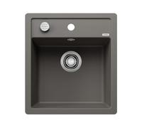 BLANCO DALAGO 45-F 527243 Silgranita gris volcán con mando a distancia | [45,5 x 50 x 20,2 cm] | para armarios inferiores de 45 cm de ancho | gran volumen | tipo de montaje: empotrado