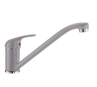 BLANCO DARAS - Grifo de Alta Presión para la Cocina - Modelo Compacto Básico en Diseño Clásico - Caño Alto y Largo - Gris - 517722