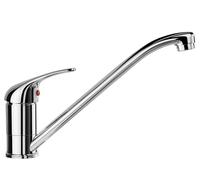 BLANCO DARAS - Grifo de Baja Presión para la Cocina - Modelo Compacto Básico en Diseño Clástico - Caño Alto y Largo - Cromado - 519723