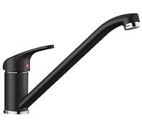 BLANCO DARAS Grifo de cocina en color negro silgranito | alta presión | válvula antirretorno | cartucho de cerámica | calidad del agua asegurada y ahorro de agua