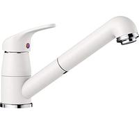 BLANCO DARAS-S - Grifo de Alta Presión para la Cocina - Modelo Compacto Básico en Diseño Clásico - Caño Extraíble - Blanco - 517735