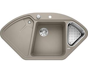BLANCO Delta II Silgranit tartufo | Tipo de montaje: instalación desde arriba | lavabo principal a la izquierda | con mando a distancia de desagüe, con accesorios, armario bajo 80 | fregadero