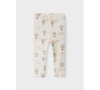 Blanco Diseño Estampado Leggings