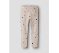 Blanco Diseño Estampado Leggings