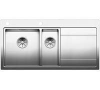 Blanco 521661 | Fregadero de cocina de acero inoxidable DIVON II 6 S-IF | Color : Acero inoxidable