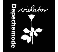 (Blanco) Elegante calcomanía reflectante para coche, diseño de Depeche Mode Vilator Rose Flower, para
