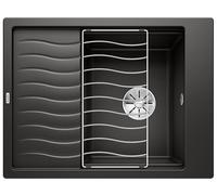 Blanco Elon 45 S fregadero de granito 65x50 cm negro 525880