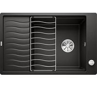 BLANCO Elon XL 6 S-F - Fregadero de cocina (60 cm), color negro