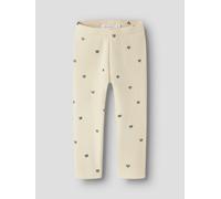 Blanco Estampado Con Brillo Leggings