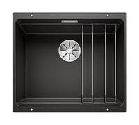 BLANCO ETAGON 500-U 525887 Fregadero, negro, mueble bajo de 60 cm