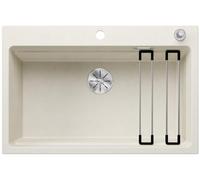 BLANCO ETAGON 8 Fregadero de granito de color blanco suave de SILGRANIT | Tipo de montaje: instalación desde arriba | para armarios inferiores de 80 cm de ancho | concepto de sistema inteligente con