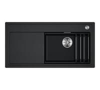 BLANCO ETAGON XL 6S Fregadero de granito de SILGRANIT antracita, tipo de montaje: instalación desde arriba, para armarios inferiores de 60 cm de ancho, concepto de sistema con rieles ETAGON versátiles