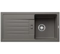 BLANCO FAVUM 45 S Fregadero de granito de color gris silcán, tipo de montaje: instalación desde arriba, reversible, para armarios inferiores de 45 cm de ancho, lavabo grande, fregadero de cocina de 86