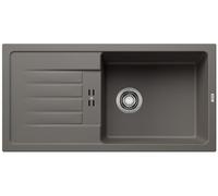BLANCO Favum XL 6 S Fregadero de granito de color gris silcán, tipo de montaje: instalación desde arriba, reversible, para armarios inferiores de 60 cm de ancho, lavabo grande, fregadero de cocina de