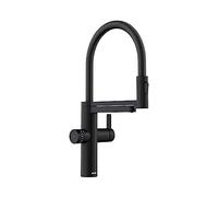 BLANCO Filtro de agua EVOL-S Pro, color negro mate, 526636, sistema de filtro de agua, agua fresca al presionar un botón y cantidad de agua a elegir