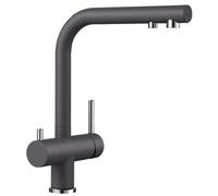 Blanco Fontas II grifo de cocina de pie cromo-grafito/gris 523137