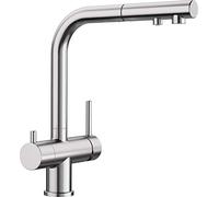 BLANCO FONTAS S II 525200 Grifería de cocina con rociador extraíble y función de filtro, antracita