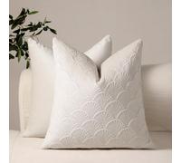 Blanco Funda Almohada Retro terciopelo holandés Fundas Cojines 30x50 cm Realce Protector Almohada para Sofa, Silla Patio Jardín Terraza Salón Interior/Exterior Otoño Decor, Regalos Mujeres 1L-33