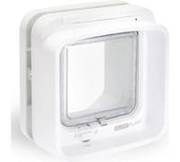 (Blanco) Gatera con microchip SUREFLAP DualScan - - 142 mm x 120 mm Almacena hasta