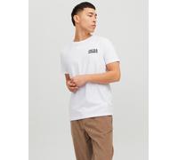 Blanco Hombres Cotton Camiseta Logotipo S EU