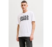 Blanco Hombres Cotton Camiseta Logotipo XS EU
