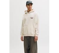 Blanco Hombres Cotton/In/Conversion/Cotton/Recycled/Polyester Sudadera Con Capucha Impresión Posterior XL EU