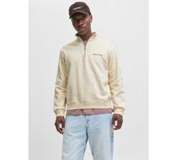 Blanco Hombres Cotton/In/Conversion/Cotton/Recycled/Polyester Sudadera Con Media Cremallera L EU