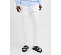 Blanco Hombres Cotton/Linen Jogger Corte Relaxed XL EU