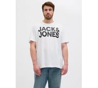 Blanco Hombres Cotton Plus Size Camiseta Logotipo EU7XL US5XL EU