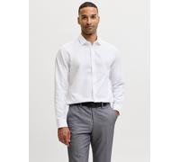 Blanco Hombres Cotton/Polyester Camisa Corte Slim M EU