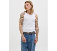 Blanco Hombres Cotton/Polyester Camiseta De Tirantes Liso XXL EU