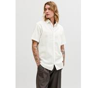 Blanco Hombres Linen/Organic/Cotton/Cotton/Recycled/Cotton Camisa Corte Regular S EU