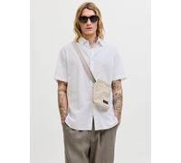 Blanco Hombres Linen/Organic/Cotton/Cotton/Recycled/Cotton Camisa Corte Regular XXL EU