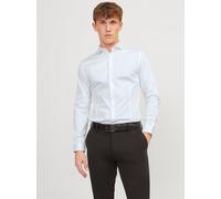Blanco Hombres Organic/Cotton/Elastane Camisa Formal Corte Super Slim M EU