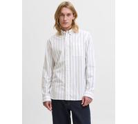 Blanco Hombres Organic/Cotton/Elastane Camisa Informal Corte Slim S EU