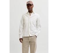 Blanco Hombres Organic/Cotton/Linen Sobrecamisa Corte Regular XXL EU