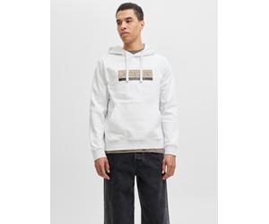 Blanco Hombres Organic/Cotton/Recycled/Polyester Sudadera Con Capucha S EU