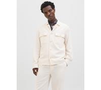 Blanco Hombres Outer/Cotton/Linen/Lining/Polyester Jprmarcus Blazers Corte Relaxed 50 EU