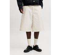 Blanco Hombres Polyester/Cotton Shorts Corte Baggy XS EU