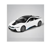 (Blanco) I8 1:32 Super Sport Car Diecast Metal Alloy Model Car Pull Back Simulación Colección Niño