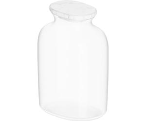 BLANCO Jarra de cristal, cristal esmerilado, tapa de mármol, jarra de agua de 1 litro para agua carbonatada y agua corriente normal, complemento perfecto para todos los grifos de filtro o sistema de