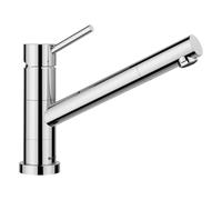 BLANCO KANO-F Vario Grifo de cocina en cromo de alta presión con manguera extraíble, montaje en ventana, cartucho de cerámica con alcachofa ajustable para un chorro fuerte