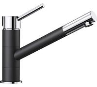 BLANCO KANO - Grifo Monomando Bicolor para Cocina - con Capacidad de Giro de 360º - Cromado/Gris - 525028